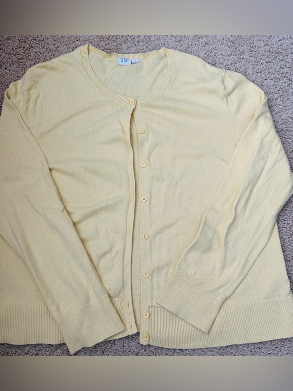 Gap Factory Yellow Cardigan XL